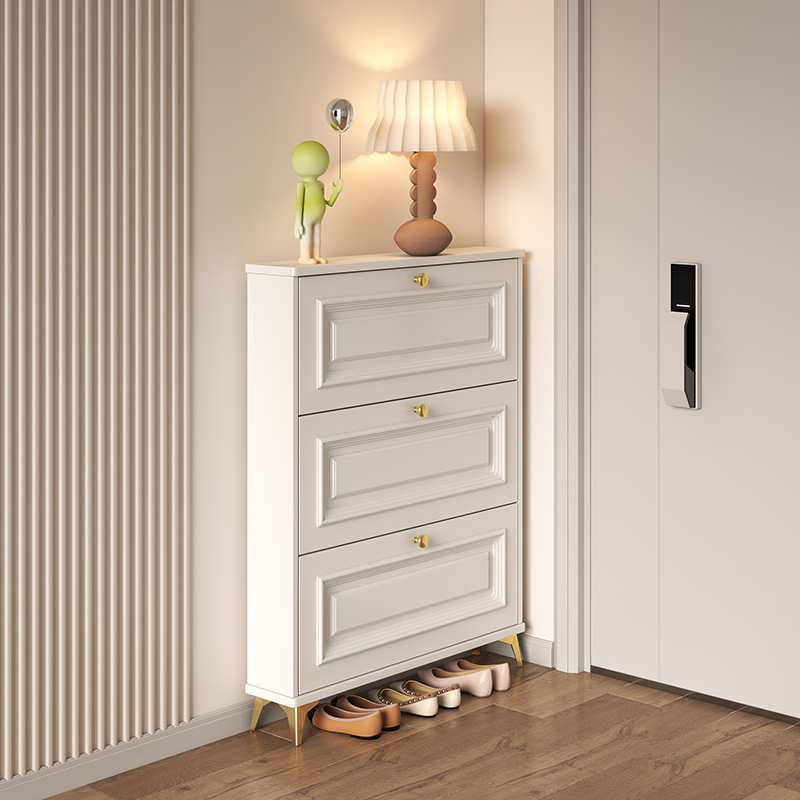 Shoe Rack Cabinet Narrow Entryway - Armoire à chaussures d'entrée française –