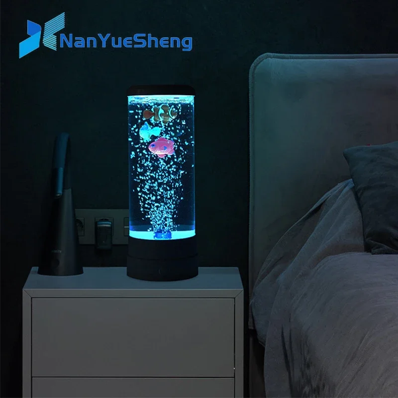 Floating Nightstand With Led Light - Lampe LED en Forme de Poisson,