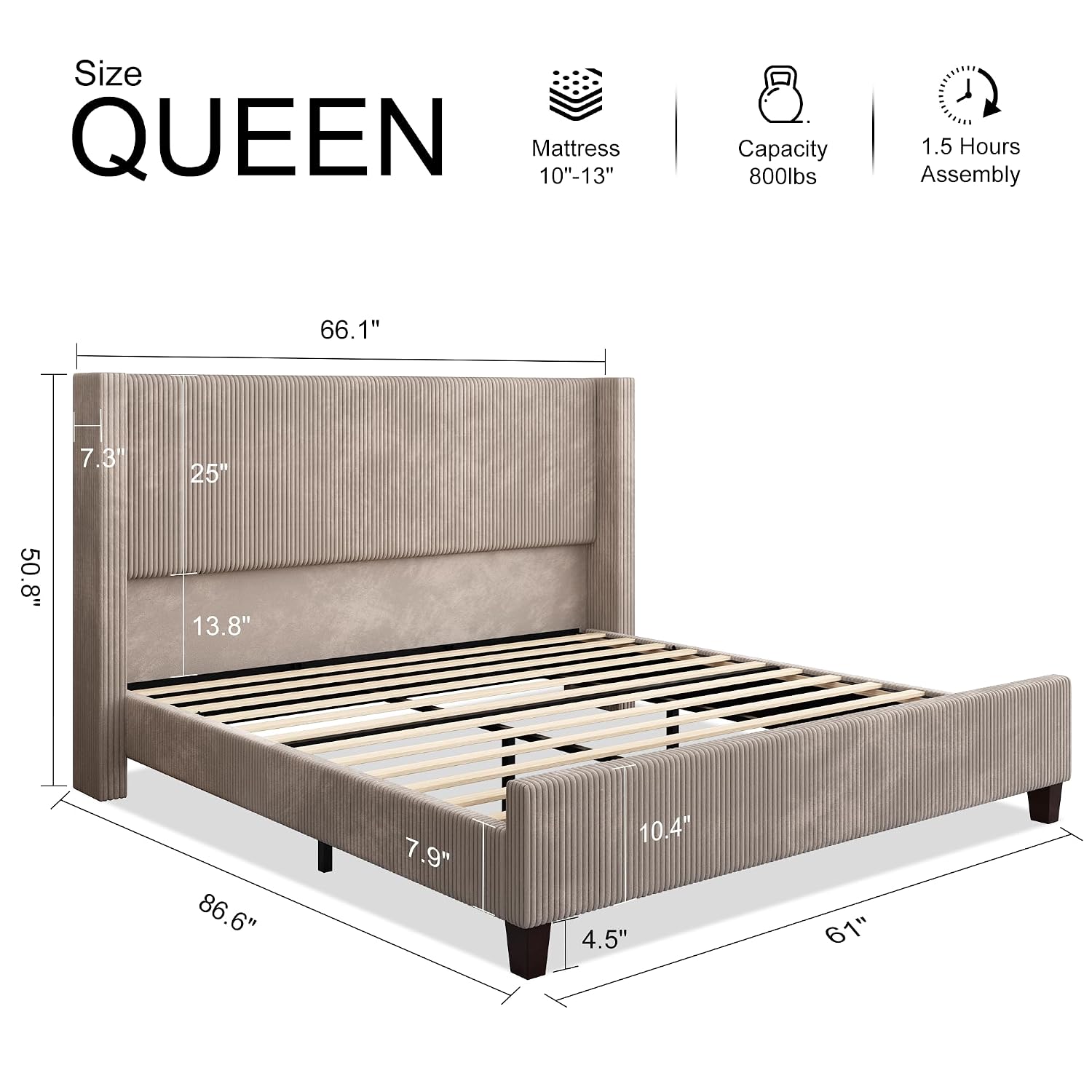 Cadre de lit Queen Size avec t - Canopy Bed Frame Metal Queen avis et prix