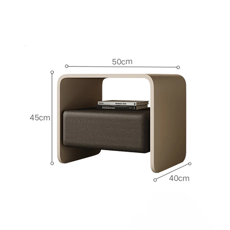 Meubles de luxe en bois massif - Solid Wood Nightstand 2 Drawers avis et prix