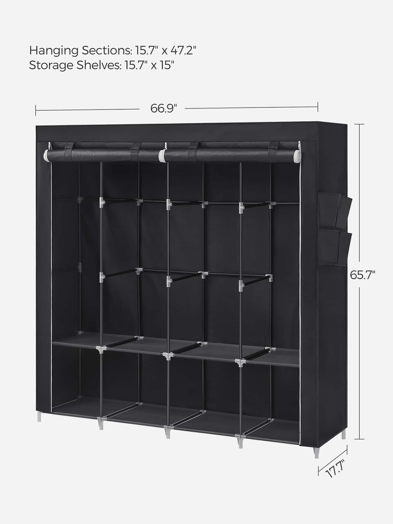 Armoire portable, organisateur - Wardrobe Closet Portable Fabric Cover avis et prix
