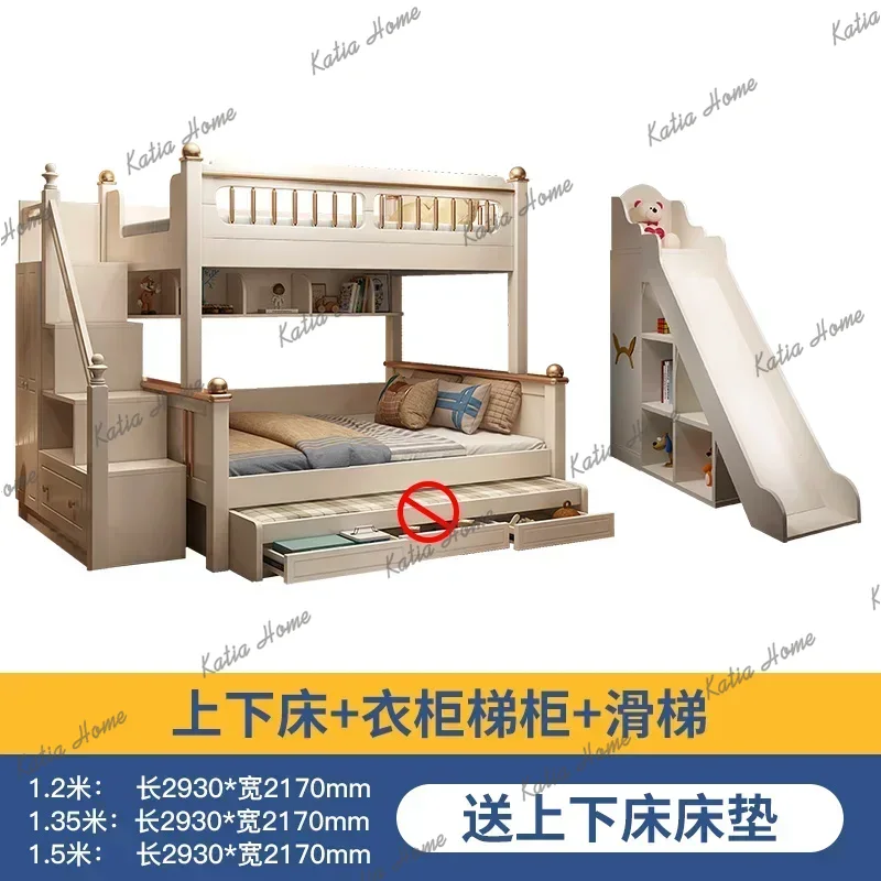 Lit superposé en bois avec mat - King Size Bed Frame With Storage Drawers avis et prix