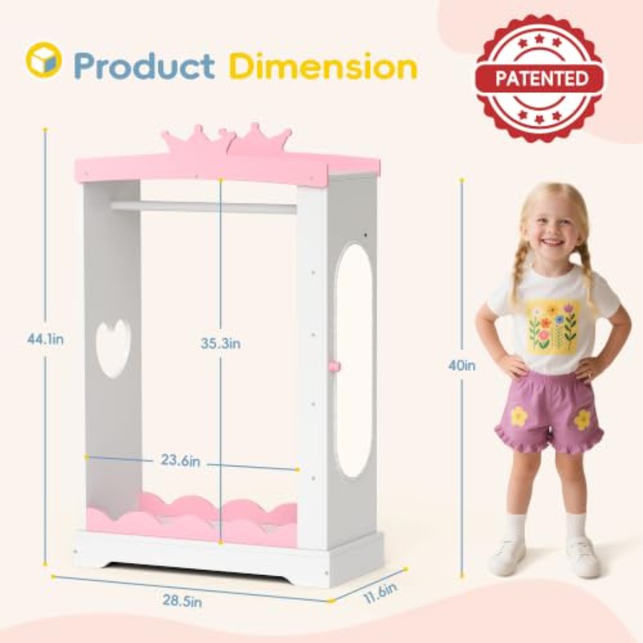 Armoire de jeu de rôle pour en - Full Length Mirror Jewelry Armoire avis et prix