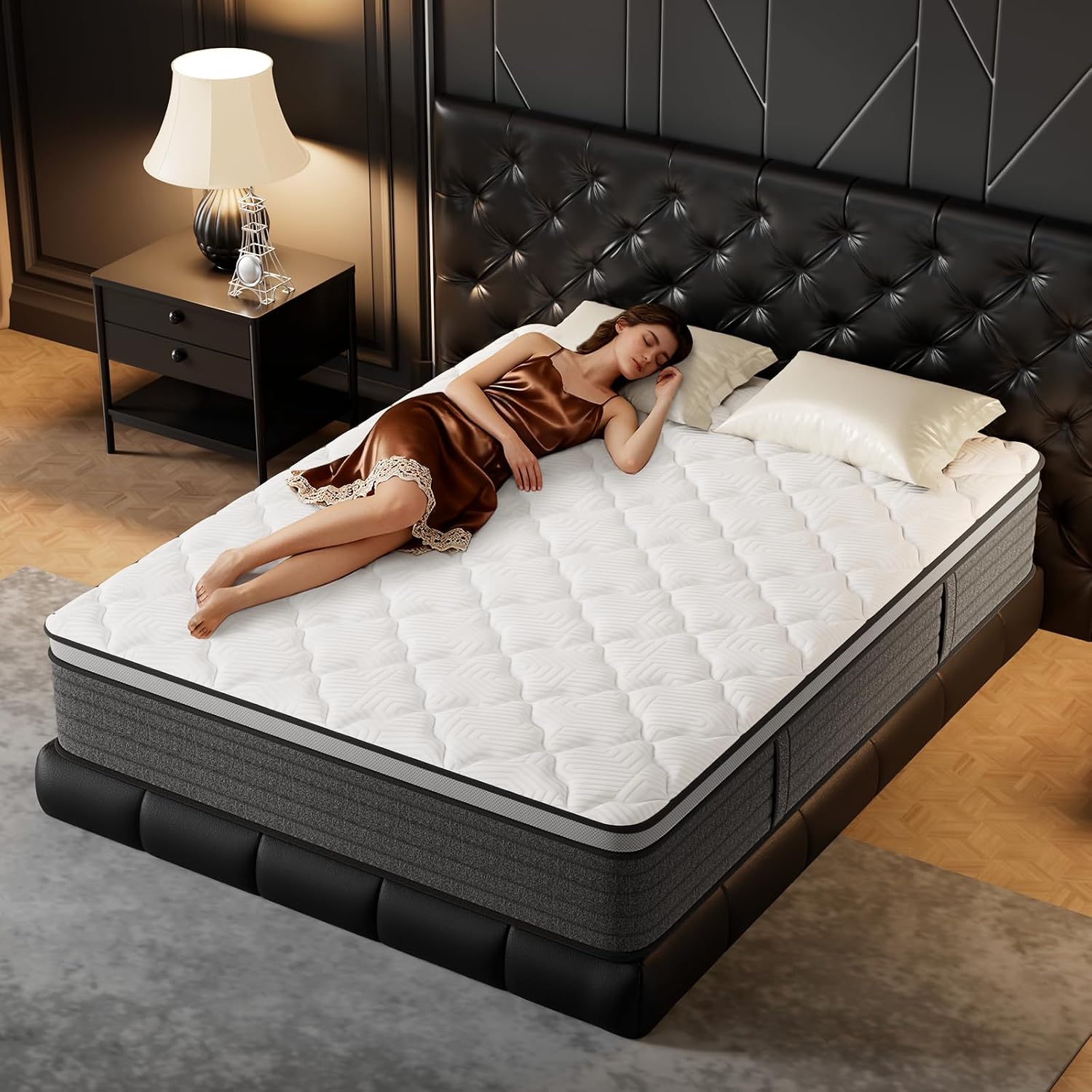 Matelas Queen 12 pouces hybrid - Memory Foam Mattress In A Box Queen avis et prix