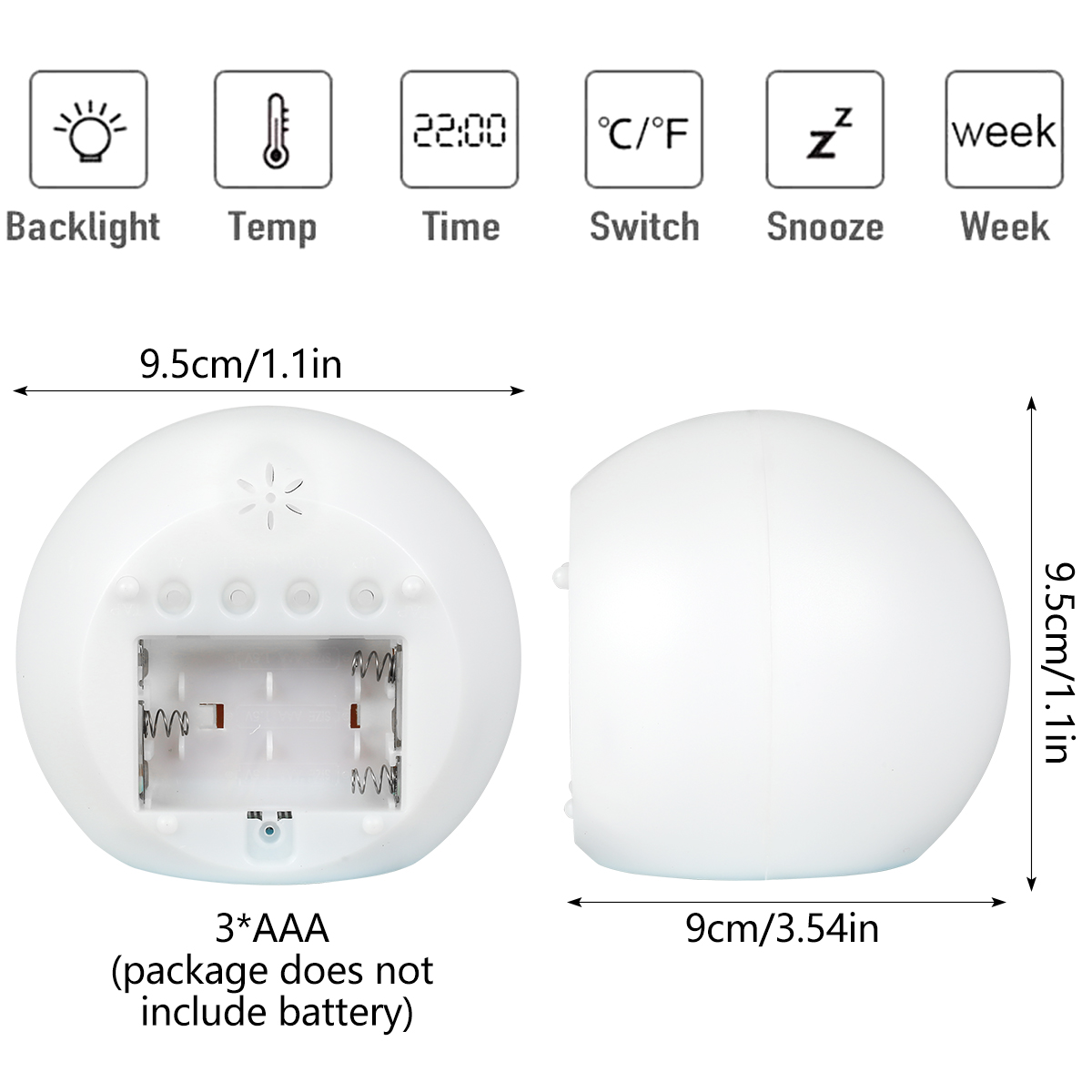 Réveil numérique LED pour enfa - Floating Nightstand With Led Light avis et prix