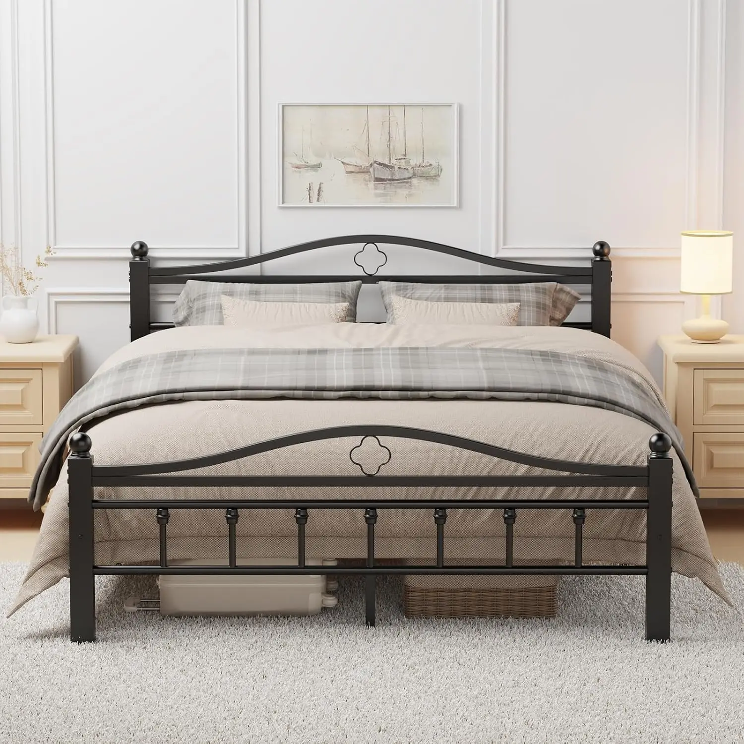 Cadre de lit en métal Queen av - Canopy Bed Frame Metal Queen avis et prix