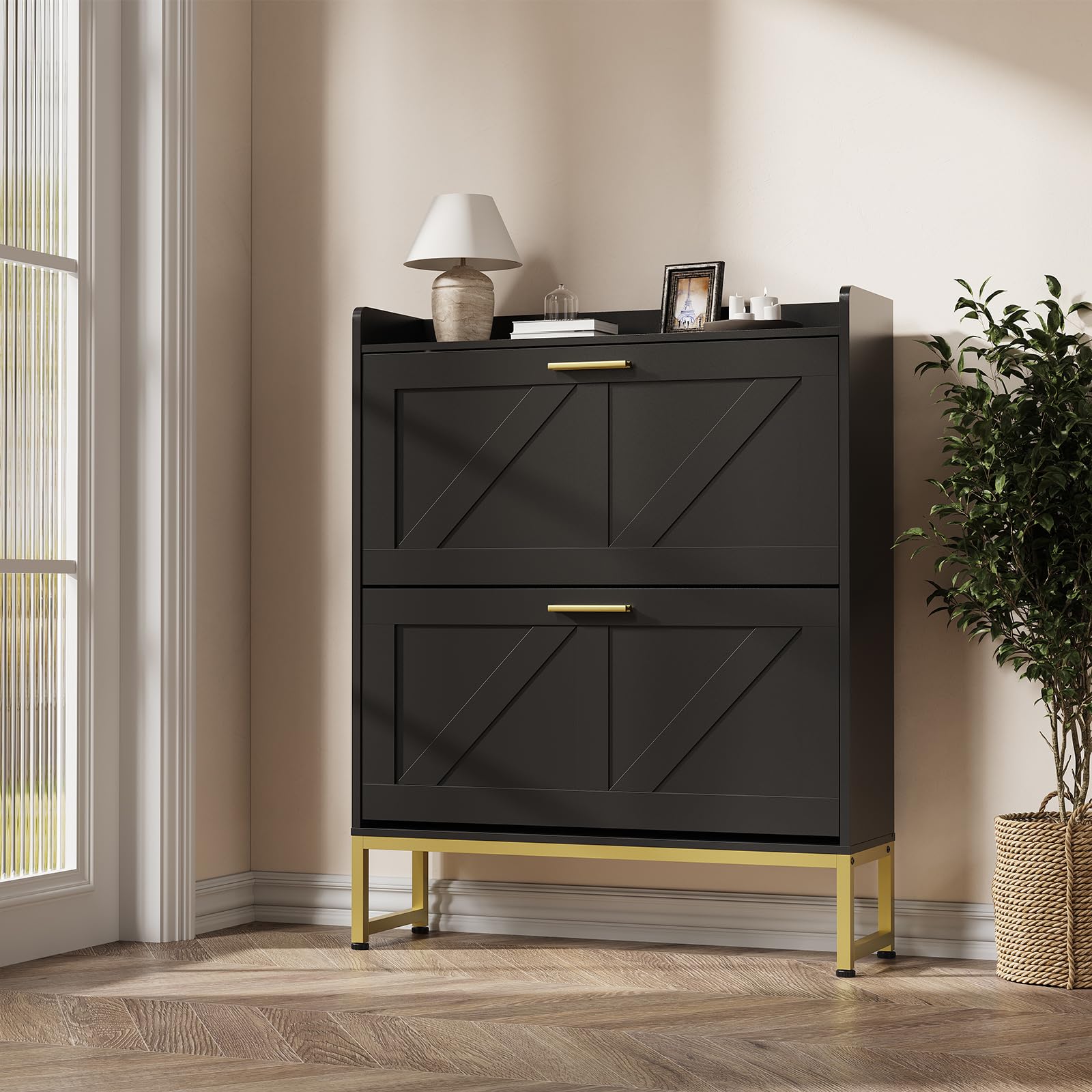 Meuble à chaussures étroit pou - Shoe Rack Cabinet Narrow Entryway avis et prix