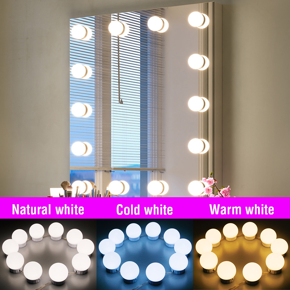 Lampes LED USB pour miroir de  - Dressing Table Vanity With Lighted Mirror avis et prix