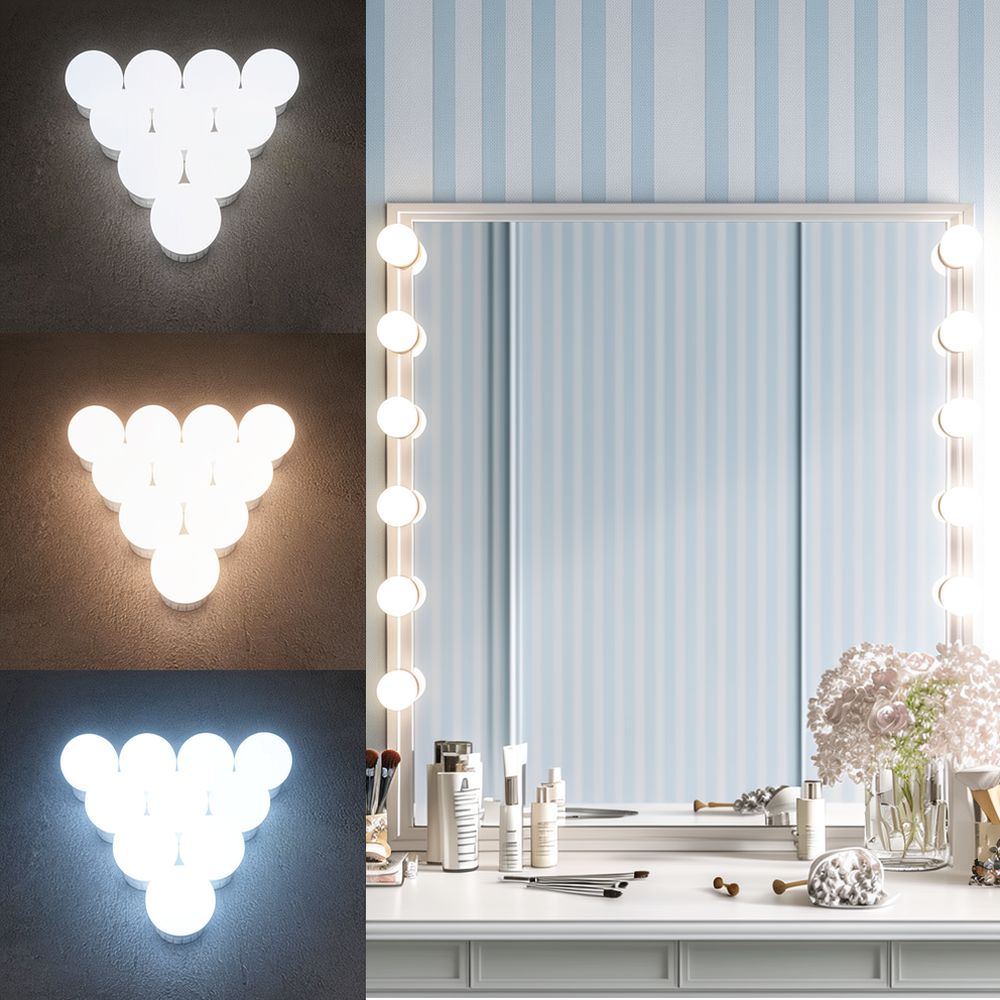 Lampe de maquillage LED de sty - Dressing Table Vanity With Lighted Mirror avis et prix