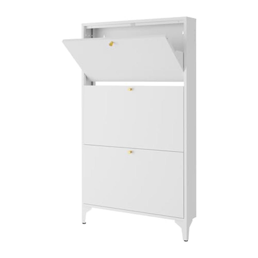 Meuble à chaussures autoportan - Shoe Rack Cabinet Narrow Entryway avis et prix